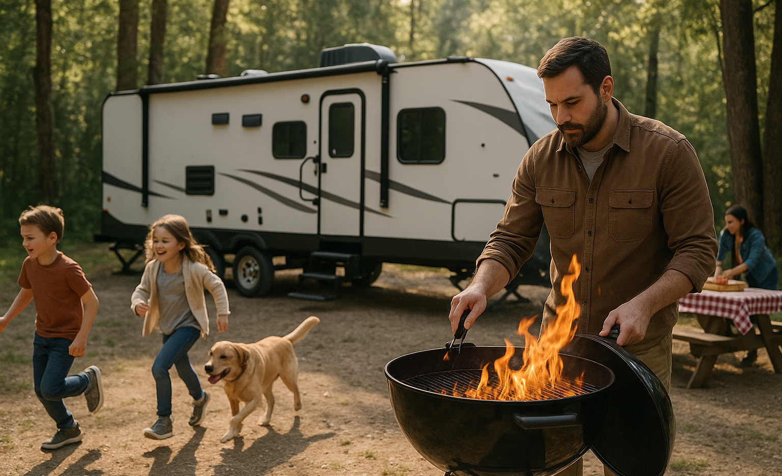 RV Depot - Fathers Day Blog Grill 5 Unforgettable Father’s Day RV Activities at the Campground